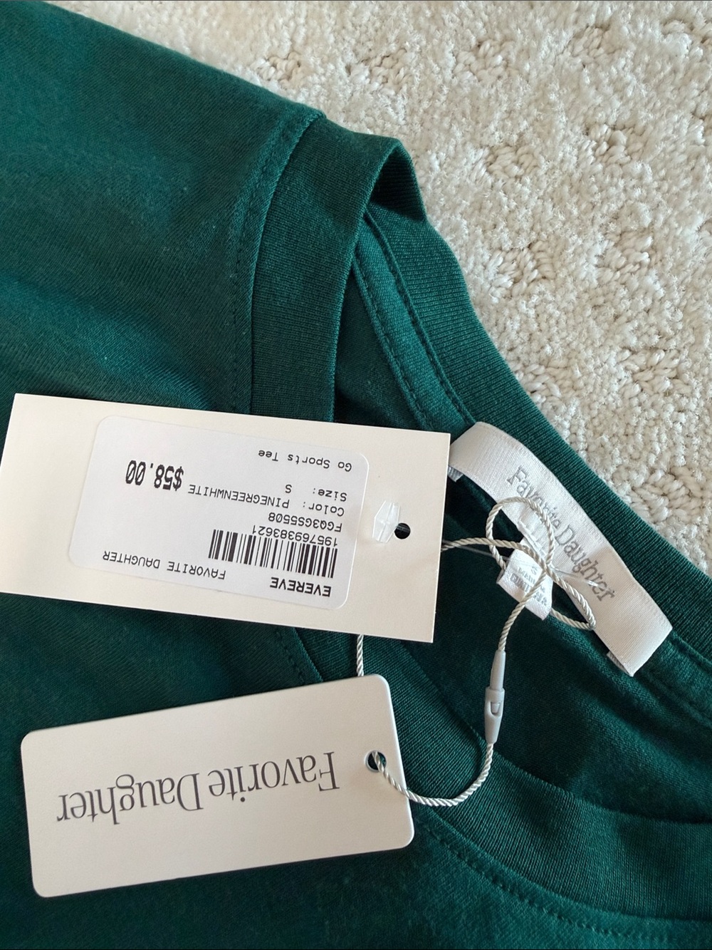 Favorite Daughter Green 'Go Sports' Short Sleeve Tee